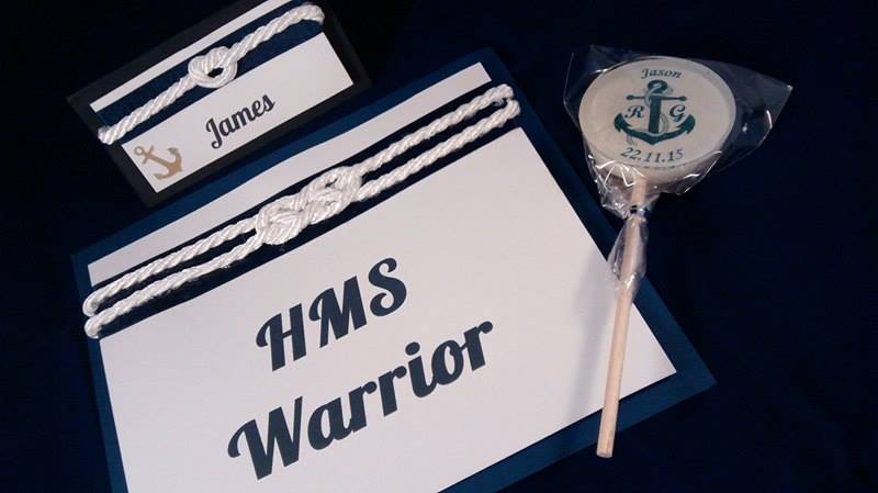 Picture Nautical Themed Image lollipop from lovely lollies personalised wedding favours